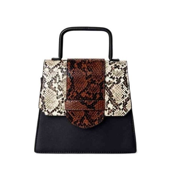 Top Handle Handbag Black Scoop - Picture 1 of 6